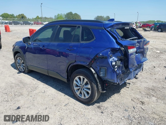 2023 Toyota Corolla Cross LE with VIN 7MUCAAAG8PV065431, listed as a IAAI auction lot 42031958 with 25,000 mi miles and . Bid and sale history available at DreamBid. Image 3.