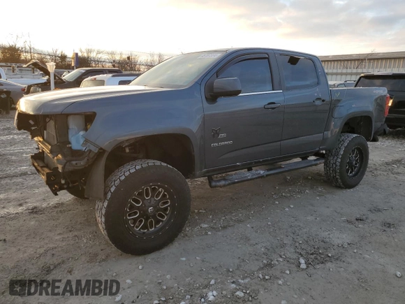 2020 Chevrolet Colorado 4WD LT with VIN 1GCGTCEN4L1100905, listed as a Copart auction lot 85787324 with 49,795 mi miles and Salvage Title. Bid and sale history available at carsss.com. Image 1.