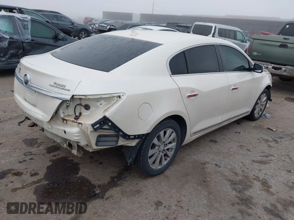 2014 Buick LaCrosse with VIN 1G4GA5GR5EF166348, listed as a IAAI auction lot 41645471 with 145,378 mi miles and . Bid and sale history available at DreamBid. Image 4.