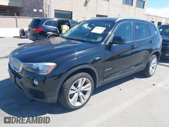 2015 BMW X3 xDrive28d with VIN 5UXWY3C52F0E96652, listed as a IAAI auction lot 41895140 with 57,131 mi miles. Bid and sale history available at carsss.com. Image 17.
