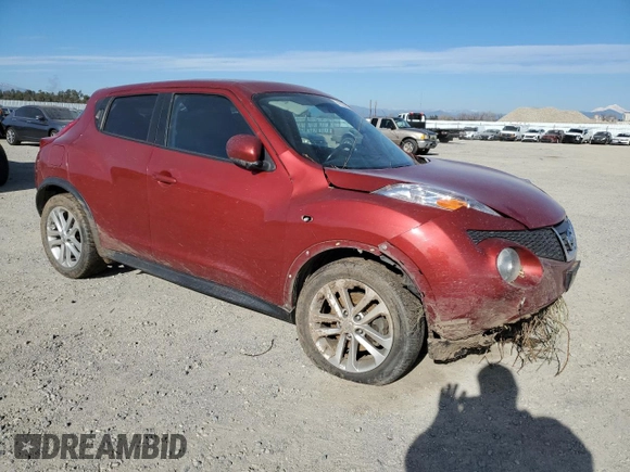 2012 Nissan Juke SV with VIN JN8AF5MV9CT119419, listed as a Copart auction lot 41824815 with Not Provided miles and Salvage Title. Bid and sale history available at DreamBid. Image 4.