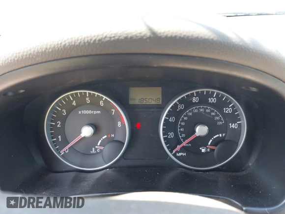 2007 Hyundai Accent GLS with VIN KMHCN46C47U101984, listed as a IAAI auction lot 42234484 with 185,048 mi miles and . Bid and sale history available at DreamBid. Image 7.
