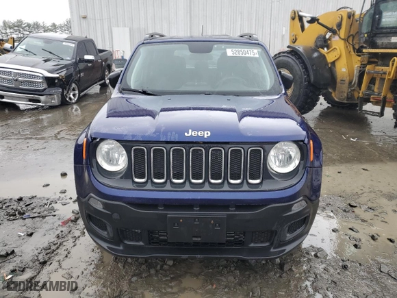 2018 Jeep Renegade Sport with VIN ZACCJBAH4JPH14249, listed as a Copart auction lot 52850475 with 82,891 mi miles and Clean Title. Bid and sale history available at carsss.com. Image 5.
