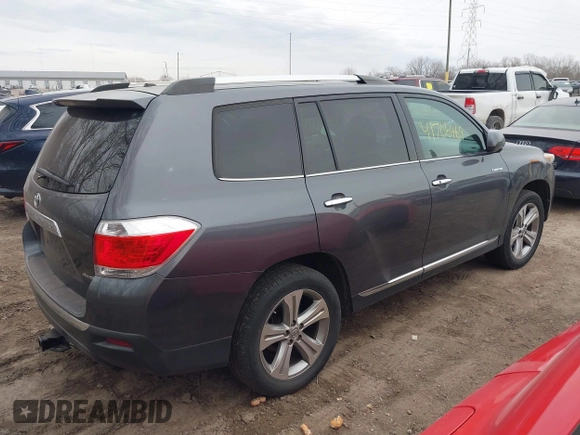 2011 Toyota Highlander Limited with VIN 5TDDK3EH8BS078912, listed as a IAAI auction lot 41706469 with 242,651 mi miles and . Bid and sale history available at DreamBid. Image 4.