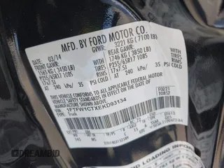 2014 Ford F-150 XL с VIN 1FTFW1CTXEKD93134, выставлен на аукционе IAAI как лот 42408602 с пробегом 231 195 миль миль и . История ставок и продаж доступна на DreamBid. Изображение 9.