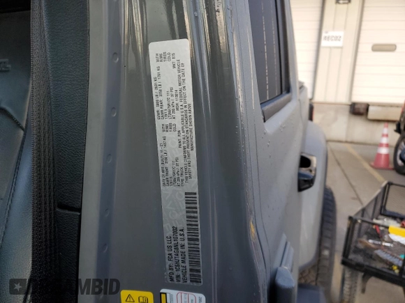 2022 Jeep Gladiator Willys с VIN 1C6HJTAG8NL107002, выставлен на аукционе Copart как лот 85138204 с пробегом 69 166 миль миль и Списание • Salvage title. История ставок и продаж доступна на DreamBid. Изображение 14.