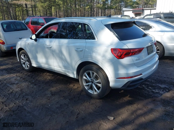 2023 Audi Q3 S line Premium with VIN WA1DECF30P1111460, listed as a IAAI auction lot 41676015 with 45,609 mi miles. Bid and sale history available at carsss.com. Image 3.