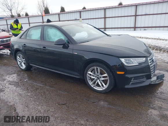 2017 Audi A4 Season of Audi Premium with VIN WAUDNAF46HN041781, listed as a IAAI auction lot 41649884 with 46,823 mi miles. Bid and sale history available at carsss.com. Image 1.