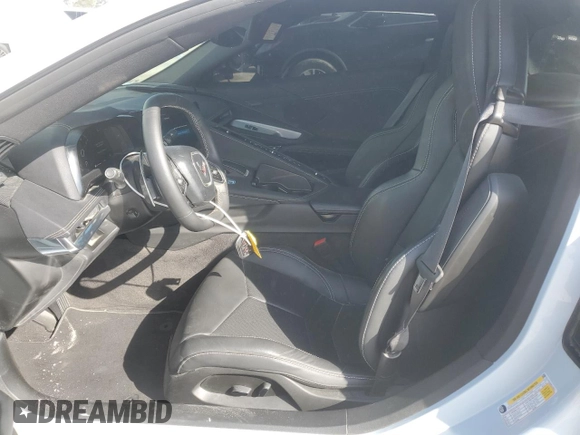 2024 Chevrolet Corvette 1LT with VIN 1G1YA2D46R5109841, listed as a Copart auction lot 43243585 with 7,840 mi miles and Salvage title. Bid and sale history available at DreamBid. Image 7.