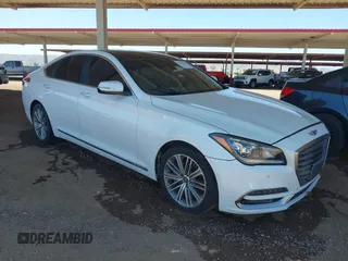 2018 Genesis G80 3.8L with VIN KMHGN4JE3JU216089, listed as a IAAI auction lot 42576639 with 57,382 mi miles and . Bid and sale history available at DreamBid. Image 1.
