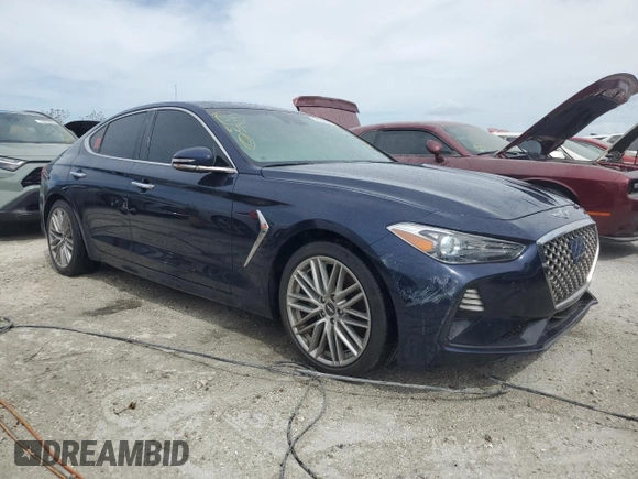 2021 Genesis G70 2.0T z VIN KMTG34LA3MU074224, wystawiony jako Copart lot #86339864 z przebiegiem 38 171 mil mil oraz Nie do naprawy • Non repairable. Historia ofert i sprzedaży dostępna na DreamBid. Obrazek 4.
