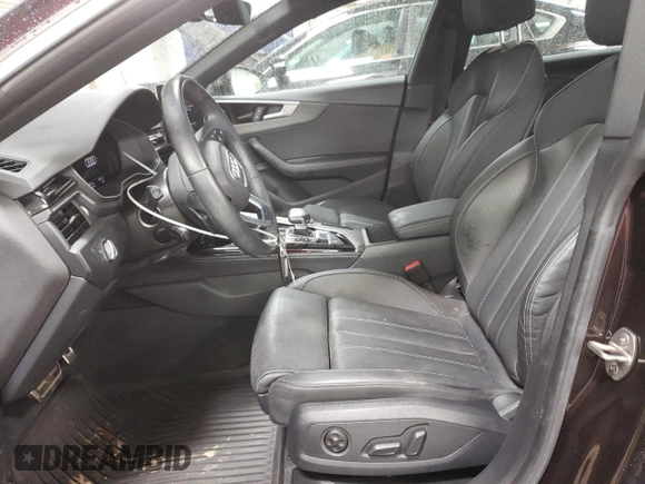 2021 Audi A5 Sportback S line Premium Plus with VIN WAUFACF56MA025896, listed as a Copart auction lot 46140244 with 39,531 mi miles and . Bid and sale history available at DreamBid. Image 7.