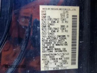 2006 Nissan Titan LE z VIN 1N6BA07B16N527650, wystawiony jako Copart lot #48126105 z przebiegiem 289 954 mil mil oraz Szkoda całkowita • Salvage title. Historia ofert i sprzedaży dostępna na DreamBid. Obrazek 14.