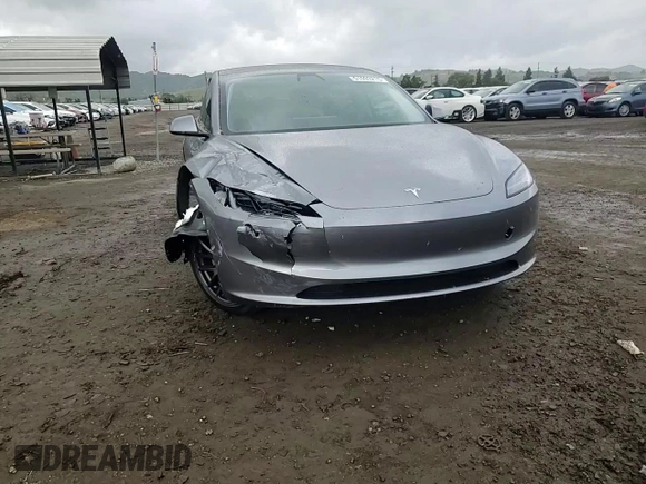 2025 Tesla Model 3 Long Range with VIN 5YJ3E1EAXSF980461, listed as a Copart auction lot 51093215 with 225 mi miles and Salvage title. Bid and sale history available at DreamBid. Image 10.