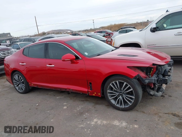 2019 Kia Stinger with VIN KNAE15LA1K6056093, listed as a IAAI auction lot 41620911 with 99,295 mi miles and . Bid and sale history available at DreamBid. Image 13.
