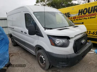 2023 Ford Transit Cargo with VIN 1FTBR1C85PKC00960, listed as a Copart auction lot 46147865 with 37,492 mi miles and Salvage Title. Bid and sale history available at carsss.com. Image 4.