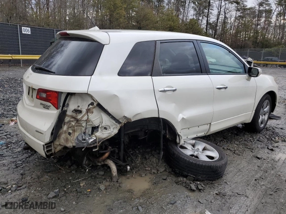 2009 Acura RDX with VIN 5J8TB18249A001714, listed as a Copart auction lot 43387965 with 216,073 mi miles and Salvage Title. Bid and sale history available at carsss.com. Image 3.