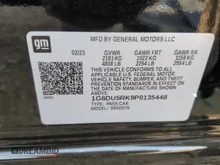 2023 Cadillac CT5 Sport z VIN 1G6DU5RK9P0135448, wystawiony jako Copart lot #70596274 z przebiegiem 9 159 mil mil oraz Szkoda całkowita • Salvage title. Historia ofert i sprzedaży dostępna na DreamBid. Obrazek 14.