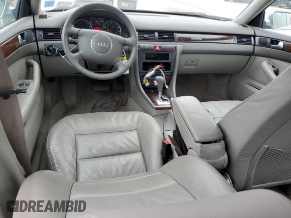 2002 Audi A6 3.0L with VIN WAULT64B62N104952, listed as a Copart auction lot 51738065 with 100,225 mi miles and Salvage Title. Bid and sale history available at carsss.com. Image 8.