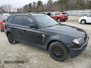 2004 BMW X3 2.5i with VIN WBXPA73494WC41339, listed as a Copart auction lot 89266205 with 0 mi miles and Salvage Title. Bid and sale history available at carsss.com. Image 4.