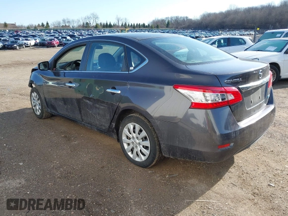 2014 Nissan Sentra SV with VIN 1N4AB7AP5EN852329, listed as a IAAI auction lot 41894519 with 181,414 mi miles and . Bid and sale history available at DreamBid. Image 3.