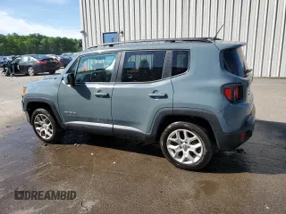 2017 Jeep Renegade Latitude with VIN ZACCJBBB9HPF91665, listed as a Copart auction lot 58564845 with 159,524 mi miles and Salvage title. Bid and sale history available at DreamBid. Image 2.