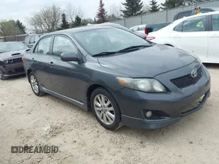 2009 Toyota Corolla with VIN 2T1BU40E99C107244, listed as a IAAI auction lot 42167737 with 164,550 mi miles. Bid and sale history available at carsss.com. Image 1.