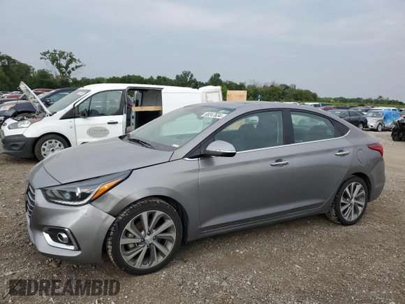 2022 Hyundai Accent Limited with VIN 3KPC34A67NE175892, listed as a Copart auction lot 68247634 with 52,544 mi miles and Salvage Title. Bid and sale history available at carsss.com. Image 1.