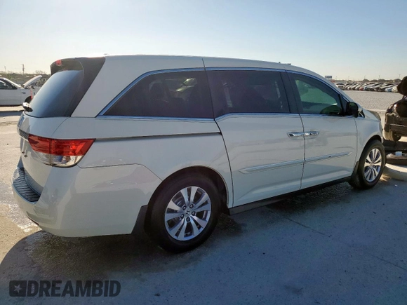 2016 Honda Odyssey EX-L with VIN 5FNRL5H64GB009932, listed as a Copart auction lot 50264285 with 76,436 mi miles and Clean Title. Bid and sale history available at DreamBid. Image 3.