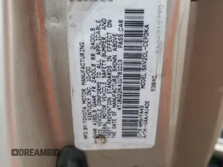 2001 Toyota Camry CE with VIN 4T1BG22K41U781013, listed as a Copart auction lot 43444885 with 183,925 mi miles and Salvage Title. Bid and sale history available at carsss.com. Image 14.