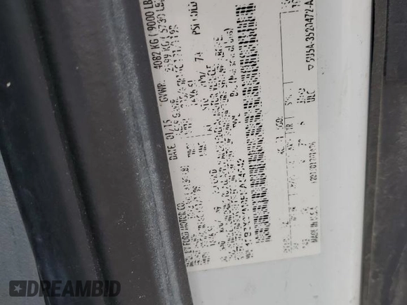 2015 Ford Transit XL with VIN 1FBZX2YM8FKA54542, listed as a Copart auction lot 46326545 with 98,306 mi miles and Salvage title. Bid and sale history available at DreamBid. Image 15.
