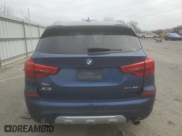 2019 BMW X3 xDrive30i with VIN 5UXTR9C59KLE11205, listed as a Copart auction lot 49008155 with Not Provided miles and Salvage Title. Bid and sale history available at DreamBid. Image 6.