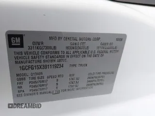 2009 Chevrolet Express Cargo z VIN 1GCFG15X391119234, wystawiony jako IAAI lot #41326818 z przebiegiem 566 304 mil mil oraz . Historia ofert i sprzedaży dostępna na DreamBid. Obrazek 9.