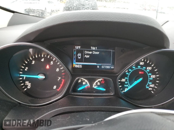 2016 Ford Escape SE with VIN 1FMCU9GX8GUB82683, listed as a Copart auction lot 50527905 with 77,997 mi miles and Salvage Title. Bid and sale history available at carsss.com. Image 9.