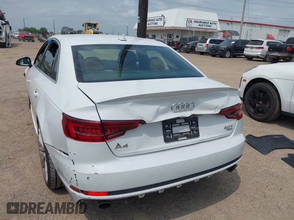 2018 Audi A4 Premium Plus z VIN WAULMAF47JA100901, wystawiony jako IAAI lot #42114793 z przebiegiem 101 899 mil mil oraz . Historia ofert i sprzedaży dostępna na DreamBid. Obrazek 3.