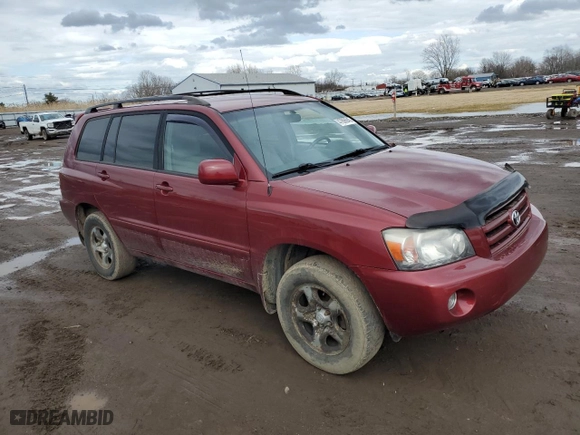 2007 Toyota Highlander with VIN JTEHD21A170048333, listed as a Copart auction lot 47866945 with 277,681 mi miles and Salvage Title. Bid and sale history available at carsss.com. Image 4.
