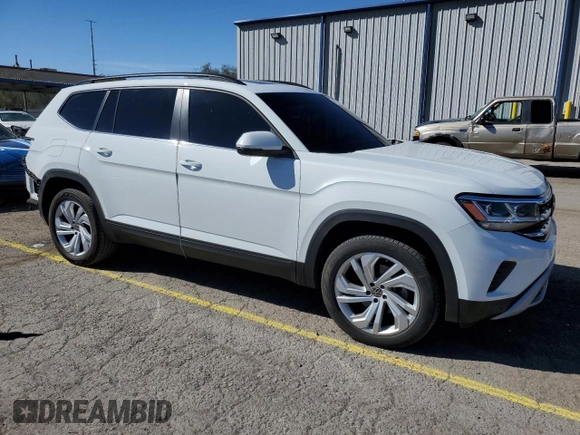 2021 Volkswagen Atlas SE with VIN 1V2JR2CA6MC542510, listed as a Copart auction lot 47224395 with 72,440 mi miles and Salvage title. Bid and sale history available at DreamBid. Image 4.