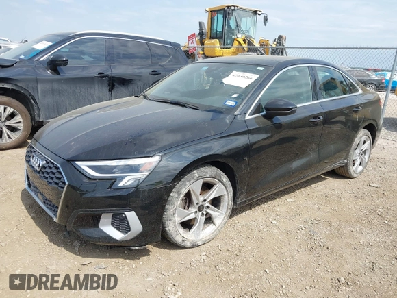 2023 Audi A3 Premium with VIN WAUAUDGY6PA038216, listed as a IAAI auction lot 42030266 with 28,384 mi miles and . Bid and sale history available at DreamBid. Image 18.