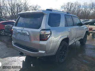 2020 Toyota 4Runner SR5 with VIN JTEBU5JR5L5767417, listed as a IAAI auction lot 41665935 with 57,297 mi miles. Bid and sale history available at carsss.com. Image 4.