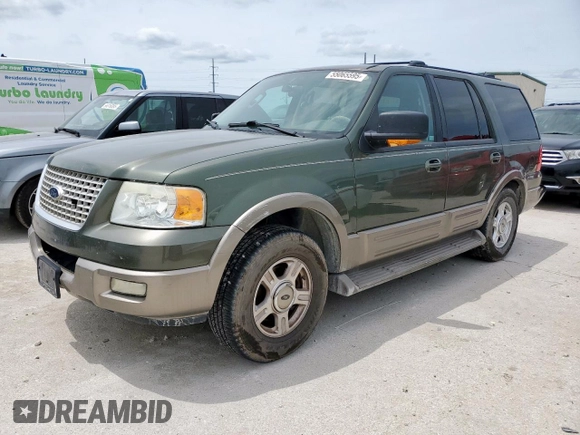 2003 Ford Expedition Eddie Bauer с VIN 1FMFU17L43LB97354, выставлен на аукционе Copart как лот 55065595 с пробегом 312 676 миль миль и Списание • Salvage title. История ставок и продаж доступна на DreamBid. Изображение 1.