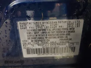 2016 Nissan Sentra SV with VIN 3N1AB7AP4GY321254, listed as a IAAI auction lot 42014398 with 187,624 mi miles and . Bid and sale history available at DreamBid. Image 9.