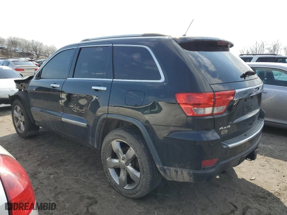 2013 Jeep Grand Cherokee Overland Summit with VIN 1C4RJFCT6DC618831, listed as a Copart auction lot 43380675 with 168,473 mi miles and Salvage Title. Bid and sale history available at carsss.com. Image 2.