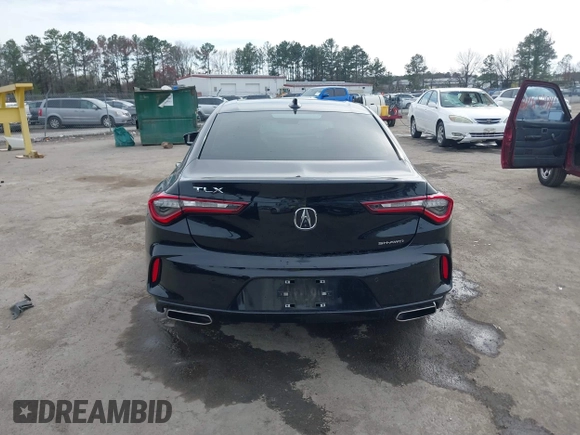 2021 Acura TLX w/Technology Package with VIN 19UUB6F48MA004162, listed as a IAAI auction lot 41815089 with 48,692 mi miles. Bid and sale history available at carsss.com. Image 16.