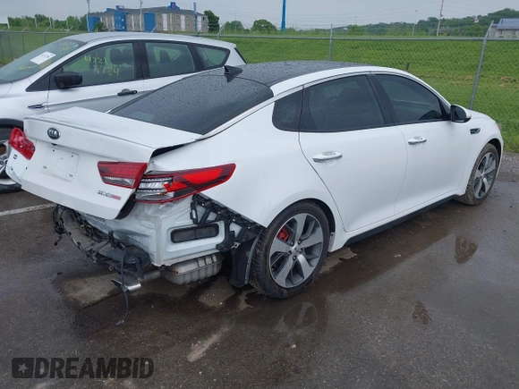 2018 Kia Optima SX with VIN 5XXGW4L2XJG247253, listed as a IAAI auction lot 42236935 with 40,737 mi miles and . Bid and sale history available at DreamBid. Image 4.