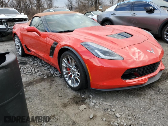 2016 Chevrolet Corvette Z06 3LZ with VIN 1G1YU3D63G5600184, listed as a Copart auction lot 88636455 with 4,042 mi miles and Salvage Title. Bid and sale history available at carsss.com. Image 4.
