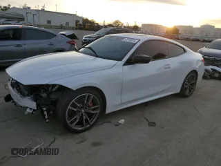 2021 BMW 4 Series M440i xDrive with VIN WBA13AR00MCF39145, listed as a Copart auction lot 87310374 with 51,988 mi miles and Salvage title. Bid and sale history available at DreamBid. Image 1.