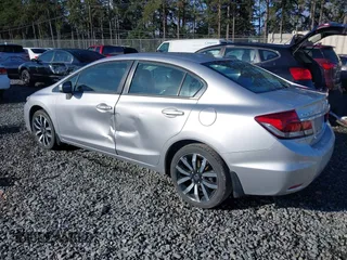 2015 Honda Civic Sedan EX-L with VIN 19XFB2F91FE205512, listed as a IAAI auction lot 41849708 with 122,947 mi miles. Bid and sale history available at carsss.com. Image 3.