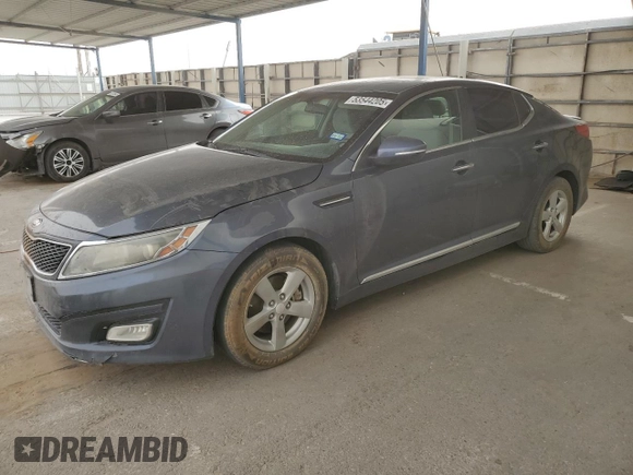 2015 Kia Optima LX z VIN 5XXGM4A73FG383638, wystawiony jako Copart lot #53544205 z przebiegiem 147 599 mil mil oraz Czysty tytuł • Clean title. Historia ofert i sprzedaży dostępna na DreamBid. Obrazek 1.