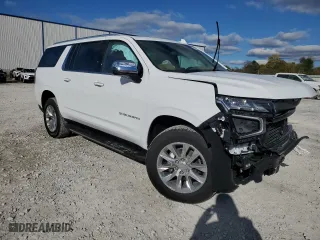 2024 Chevrolet Suburban Premier with VIN 1GNSKFKD0RR332736, listed as a Copart auction lot 75456244 with 297 mi miles and Salvage Title. Bid and sale history available at carsss.com. Image 4.
