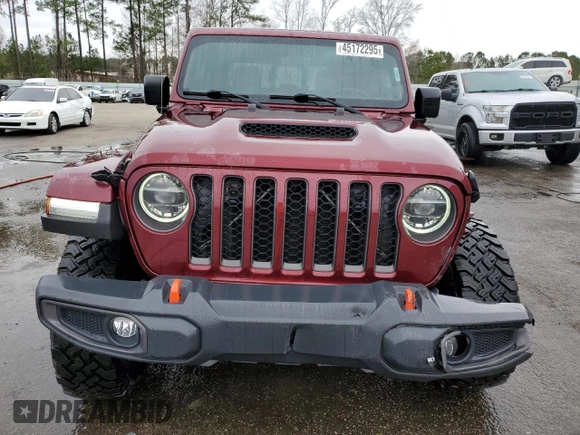 2021 Jeep Gladiator Mojave z VIN 1C6JJTEG0ML518811, wystawiony jako Copart lot #45172295 z przebiegiem 40 678 mil mil oraz Szkoda całkowita • Salvage title. Historia ofert i sprzedaży dostępna na DreamBid. Obrazek 5.
